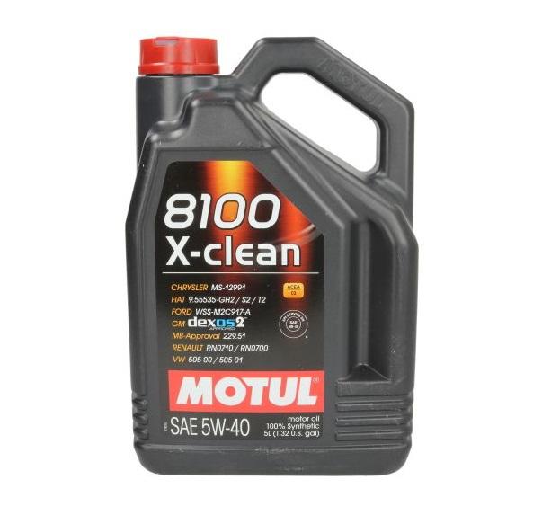 Ulei de motor sintetic MOTUL 8100 X-CLEAN 5W40, 5 litri
